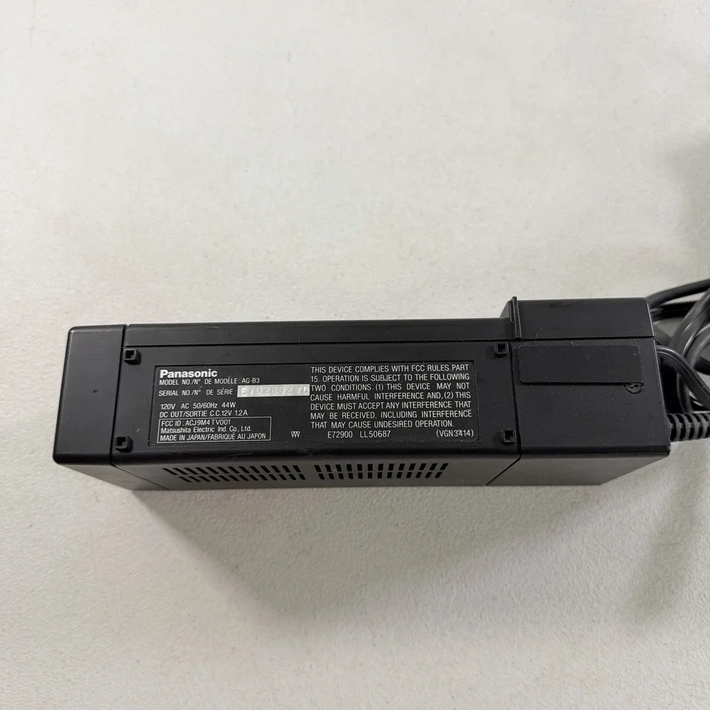 Vintage Panasonic AG-B3 AC Adapter Charger Power Supply - Omnimovie AG Reporter